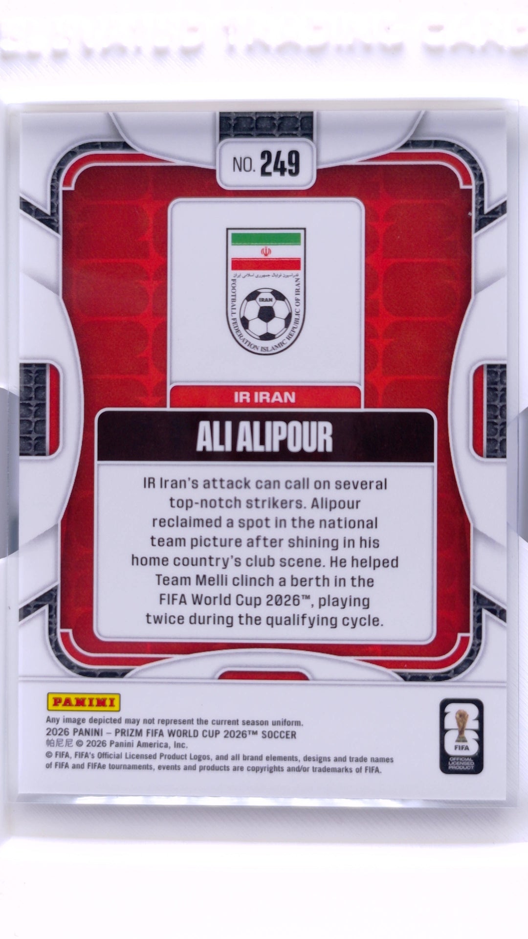 #249 Ali Alipour - back