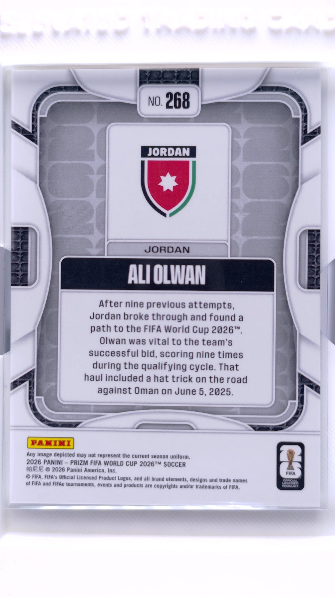 #268 Ali Olwan - back
