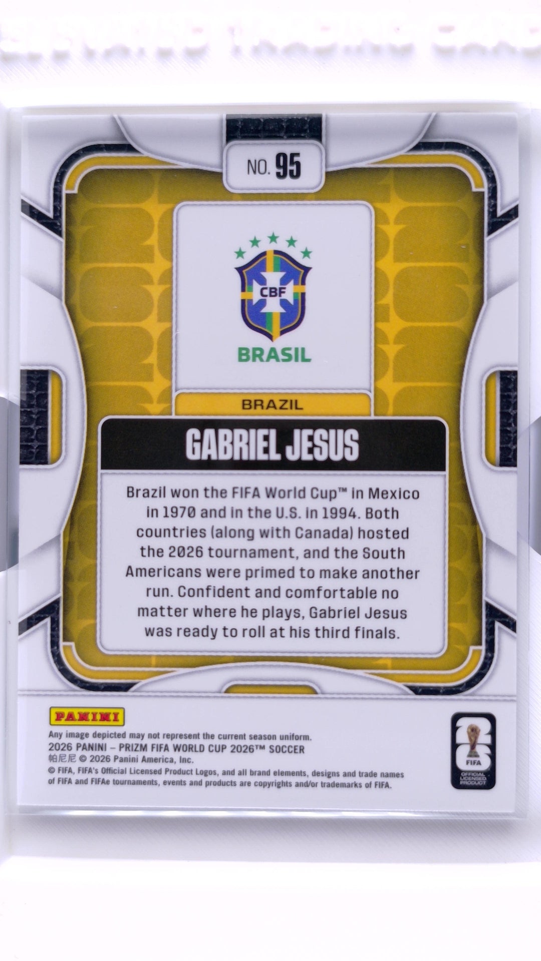 #95 Gabriel Jesus - back