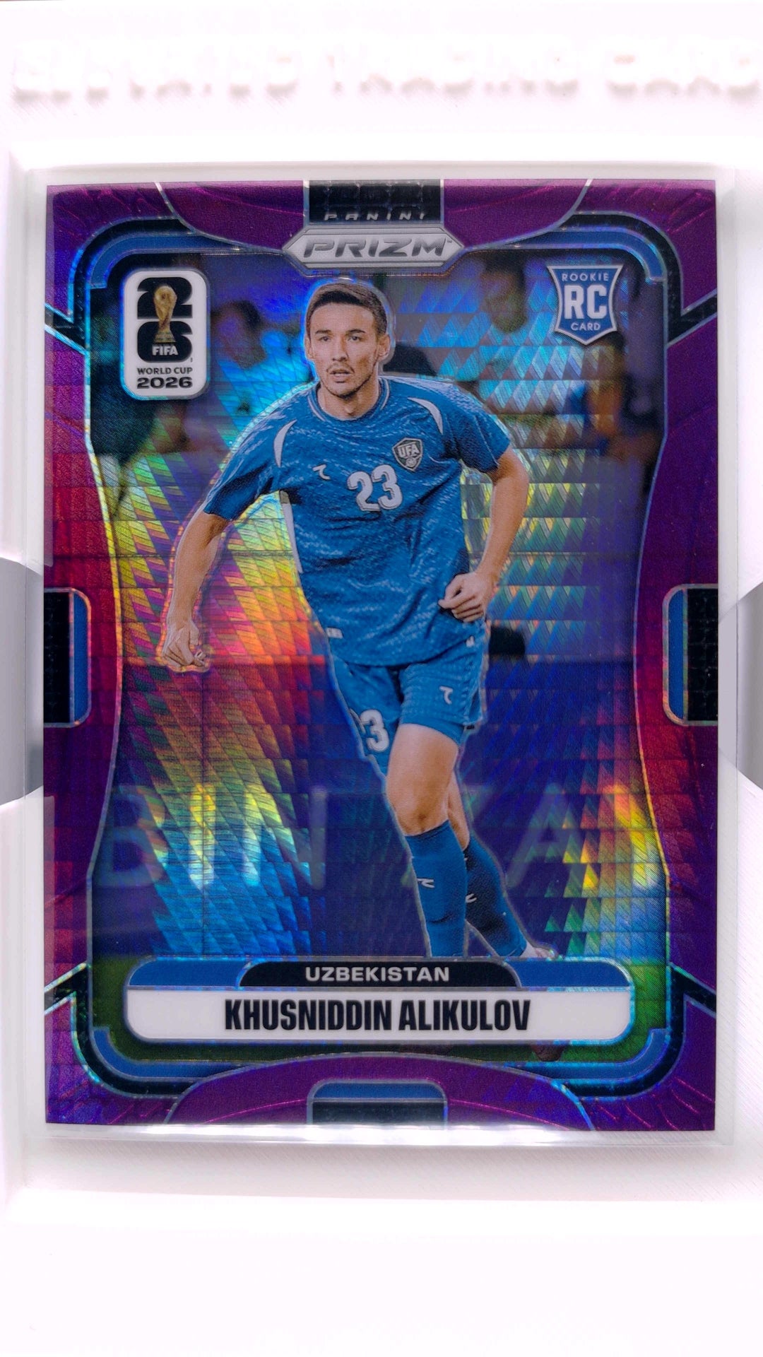 #452 Khusniddin Alikulov Purple Hyper #285/299 - front