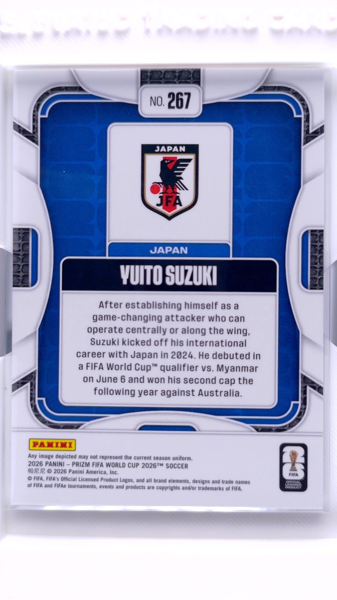 #267 Yuito Suzuki - back