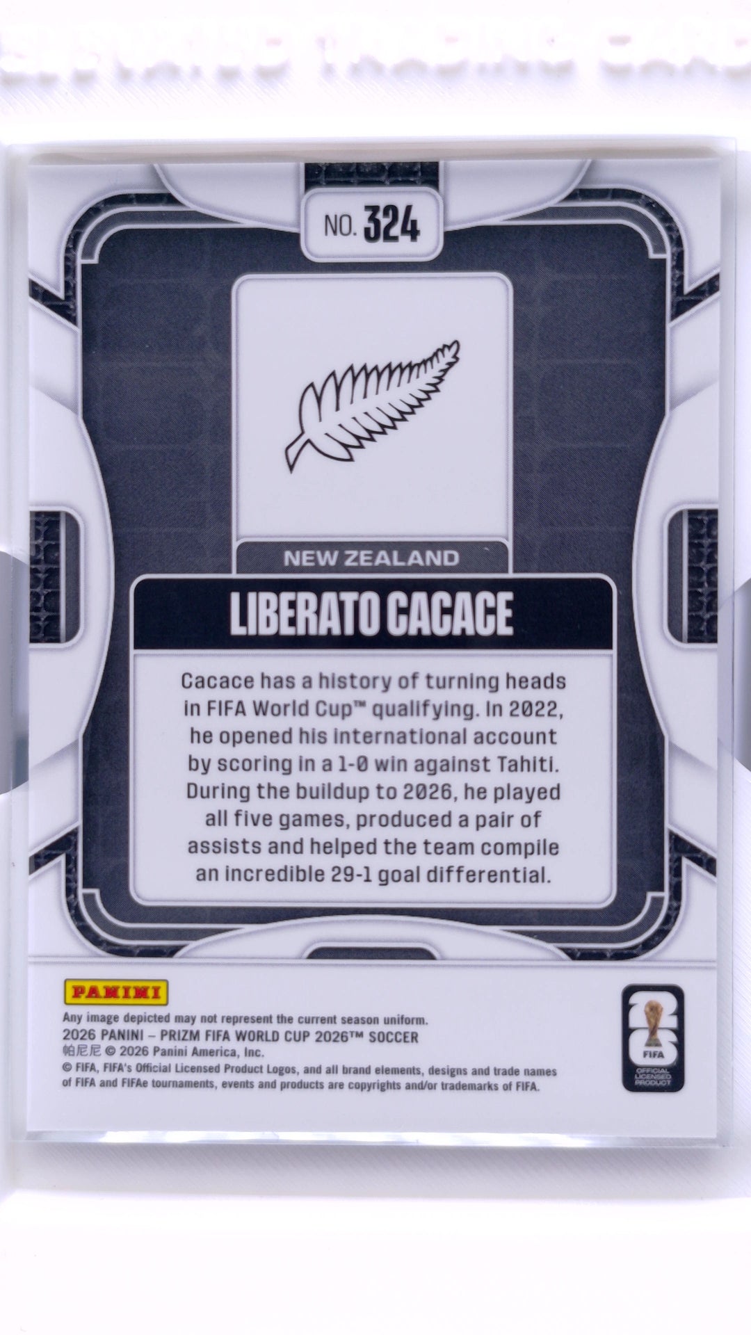 #324 Liberato Cacace - back