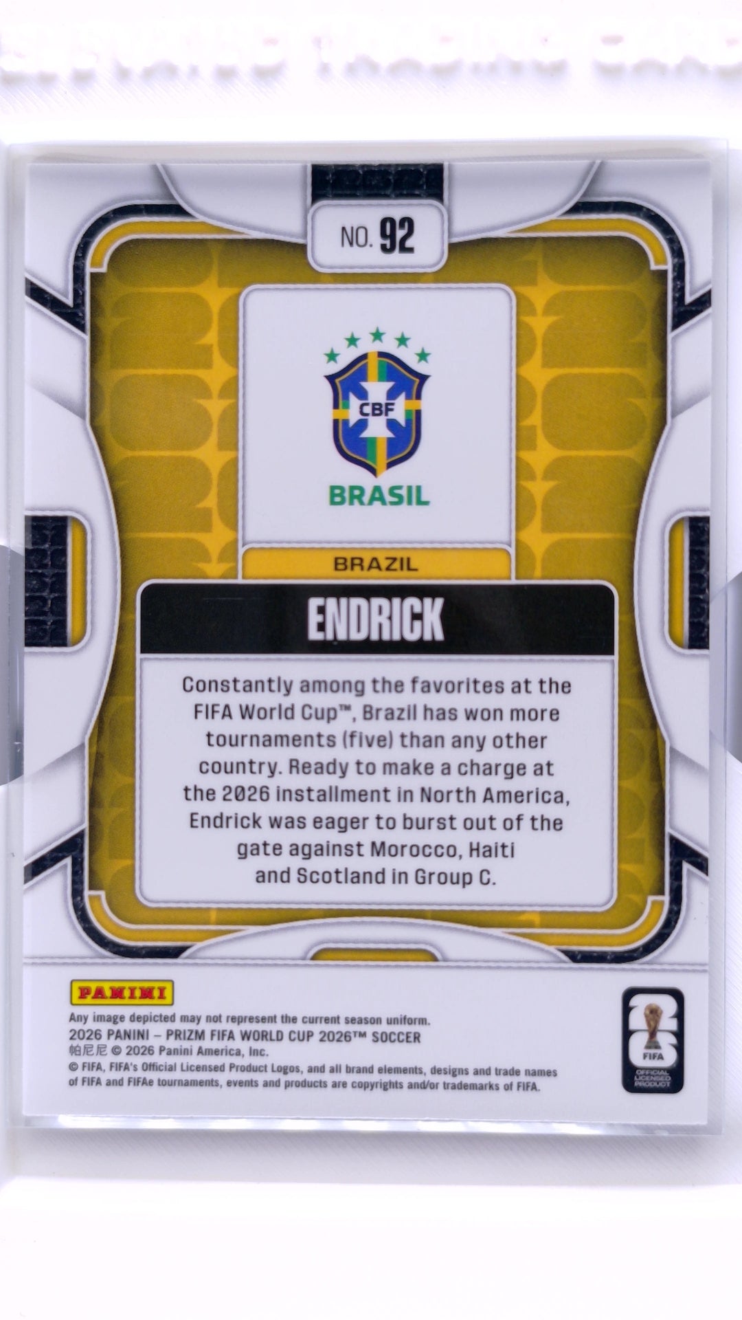 #92 Endrick - back