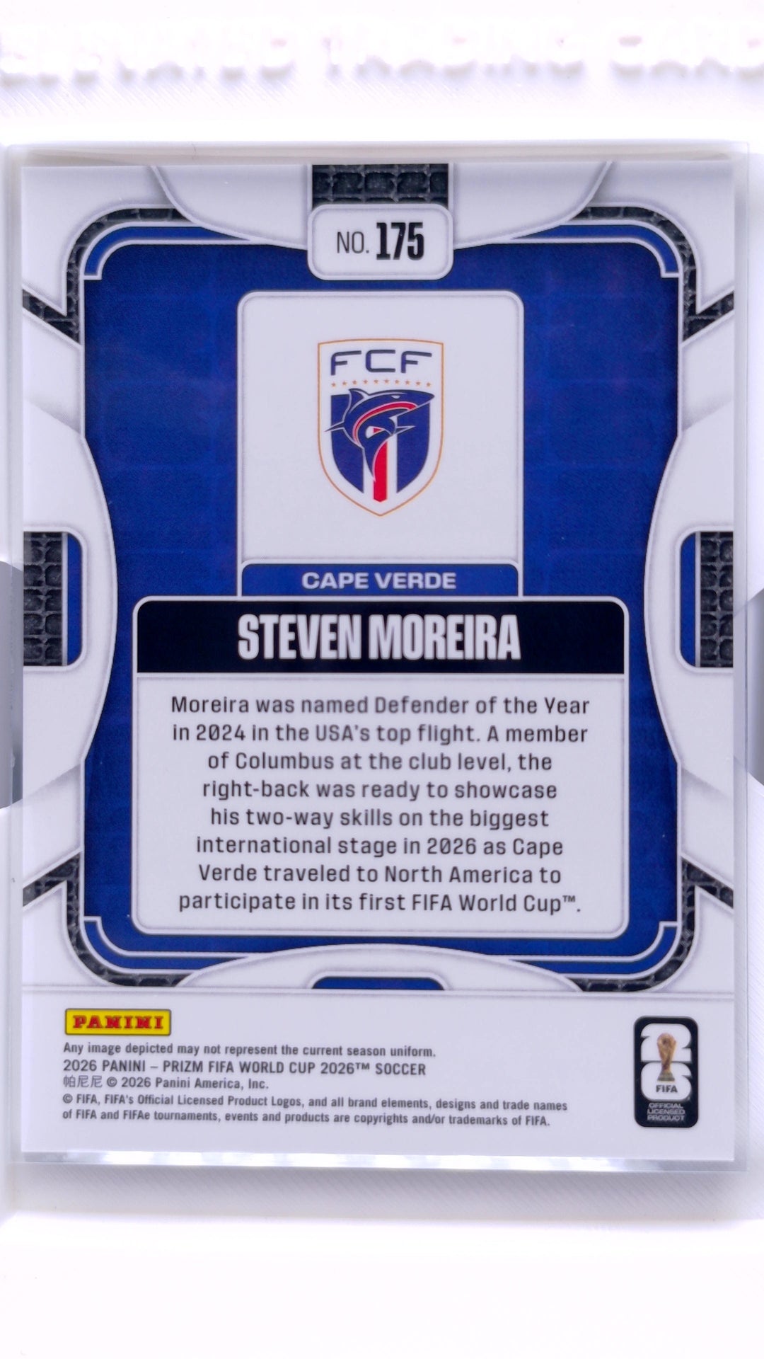 #175 Steven Moreira - back