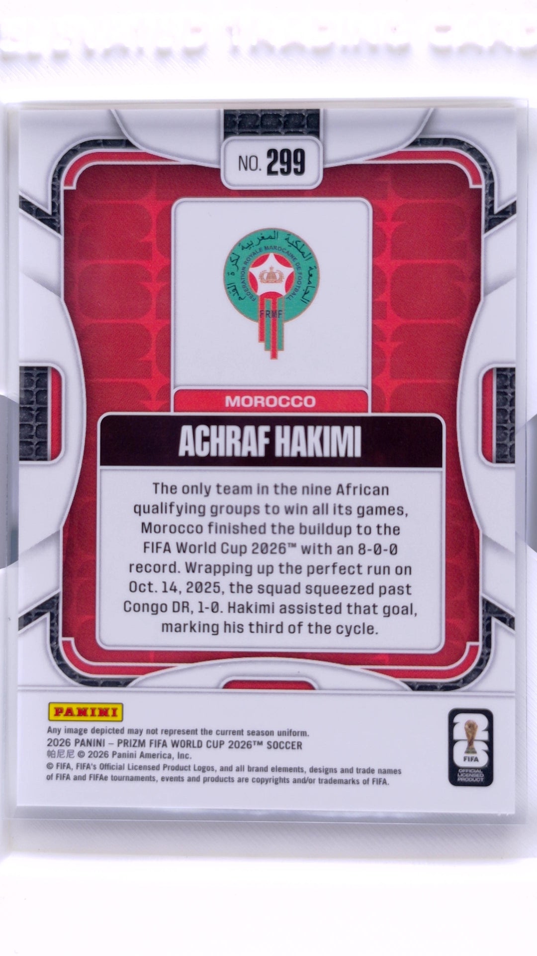 #299 Achraf Hakimi - back