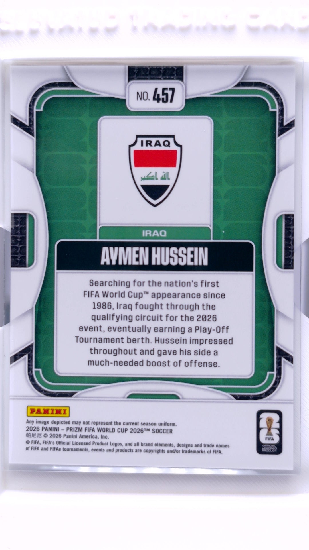 #457 Aymen Hussein - back
