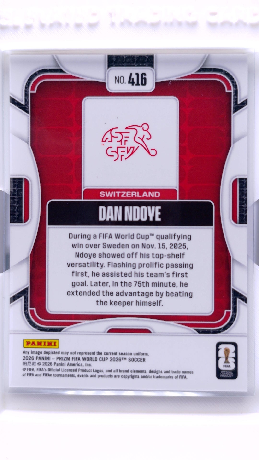 #416 Dan Ndoye - back