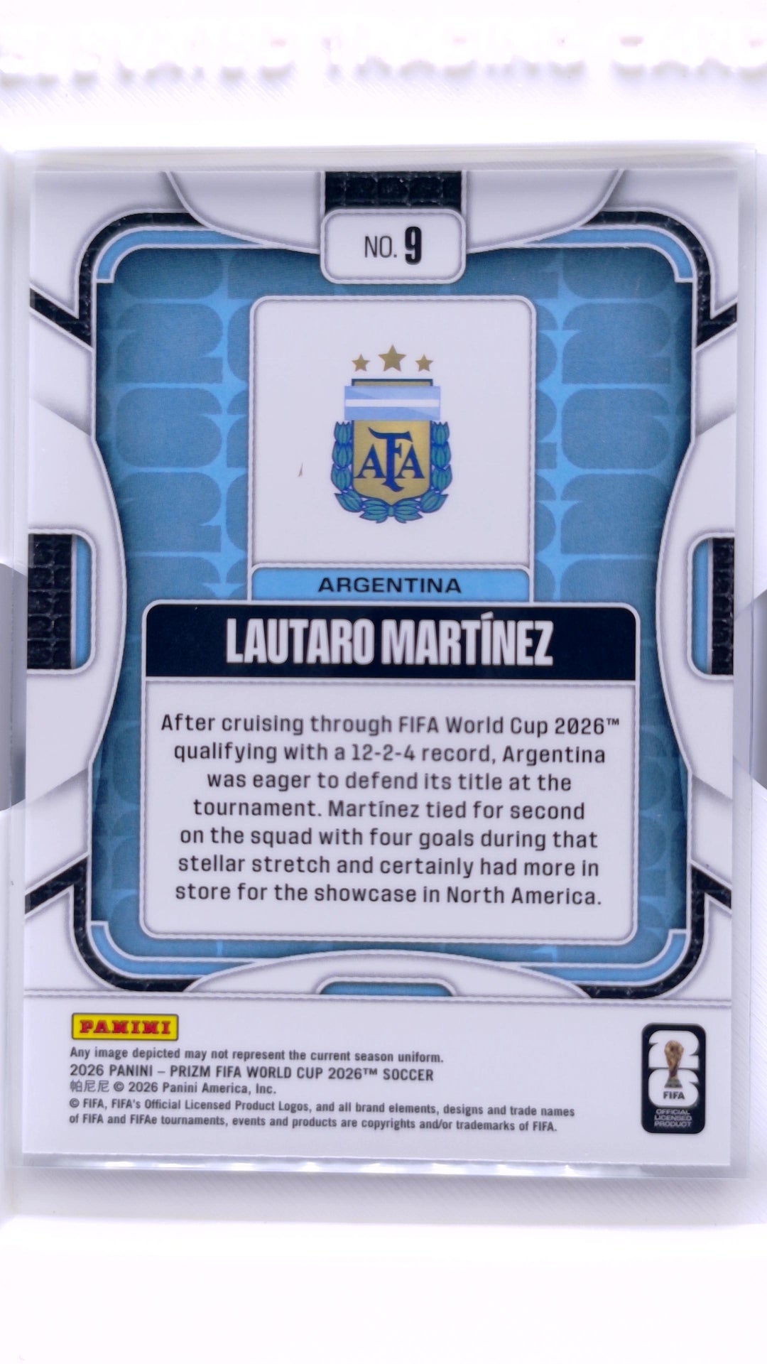 #9 Lautaro Martinez - back