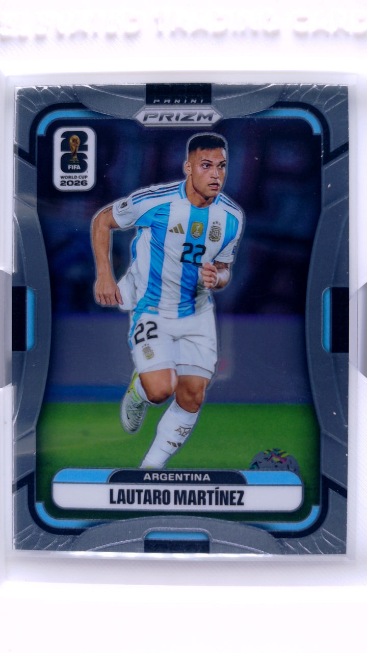 2026 Panini Prizm FIFA World Cup Soccer Lautaro Martinez #9 — Front
