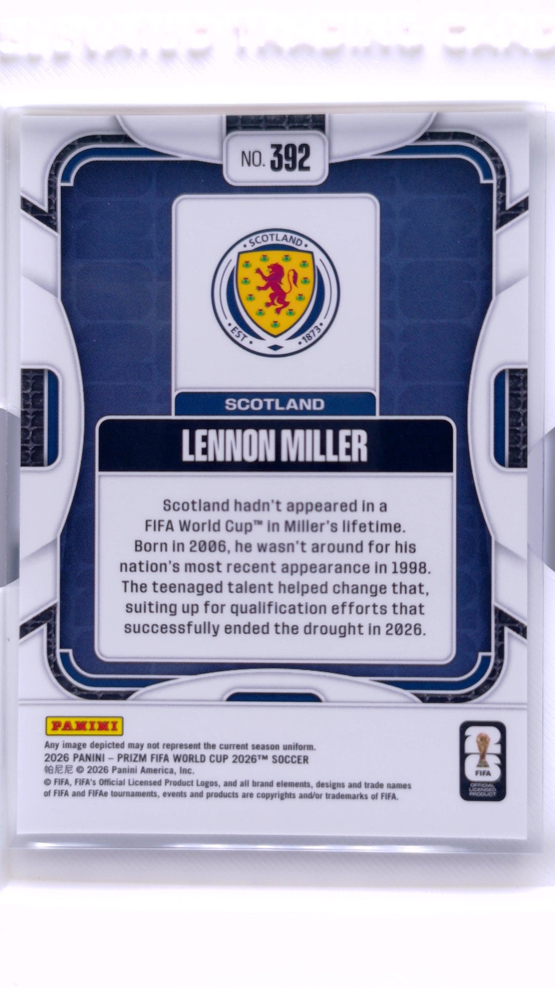 #392 Lennon Miller - back