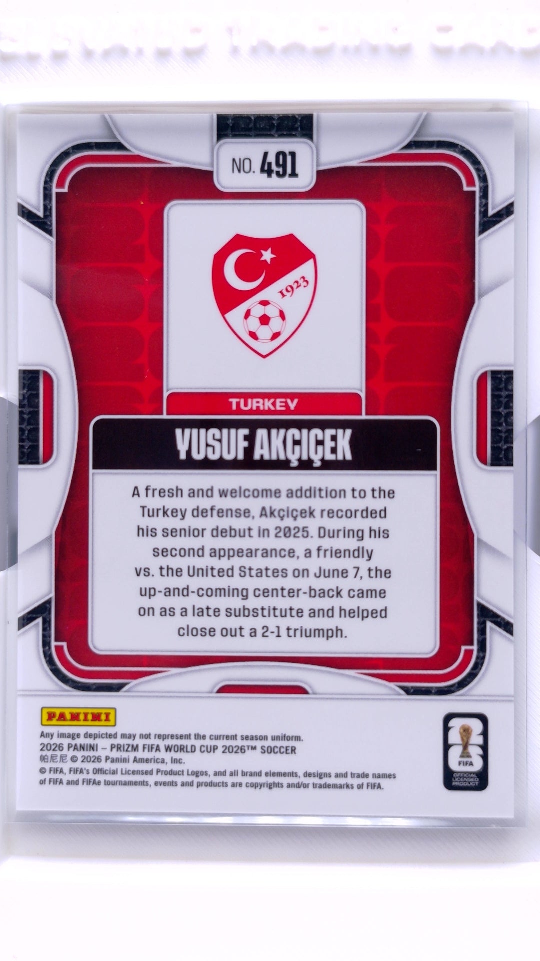 #491 Yusuf Akcicek - back