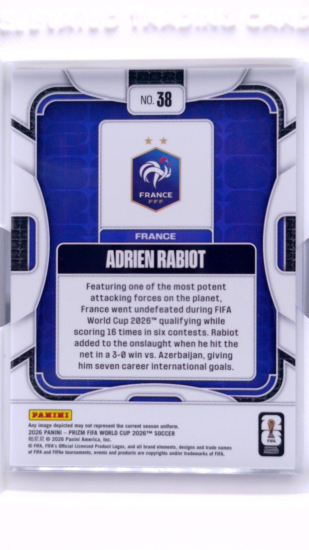#38 Adrien Rabiot - back