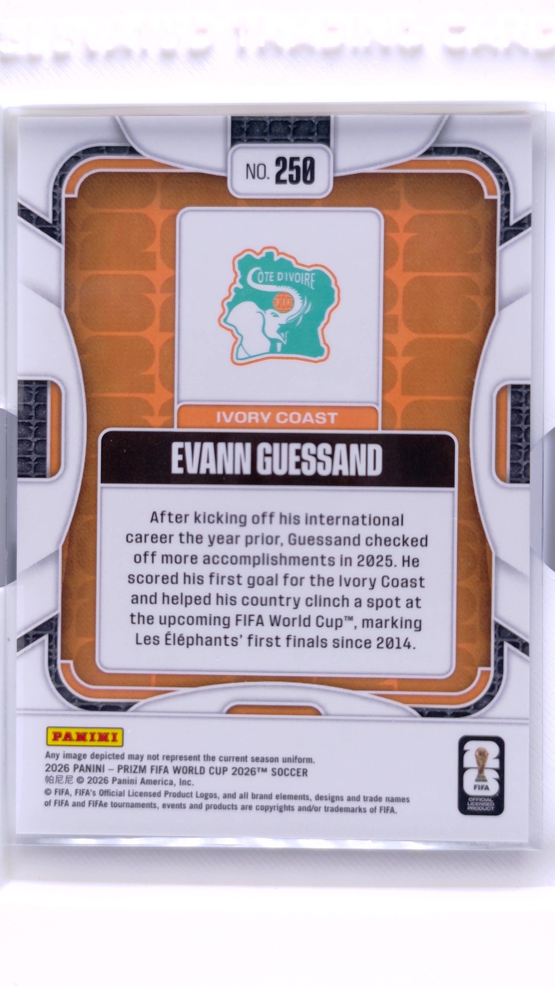 #250 Evann Guessand - back