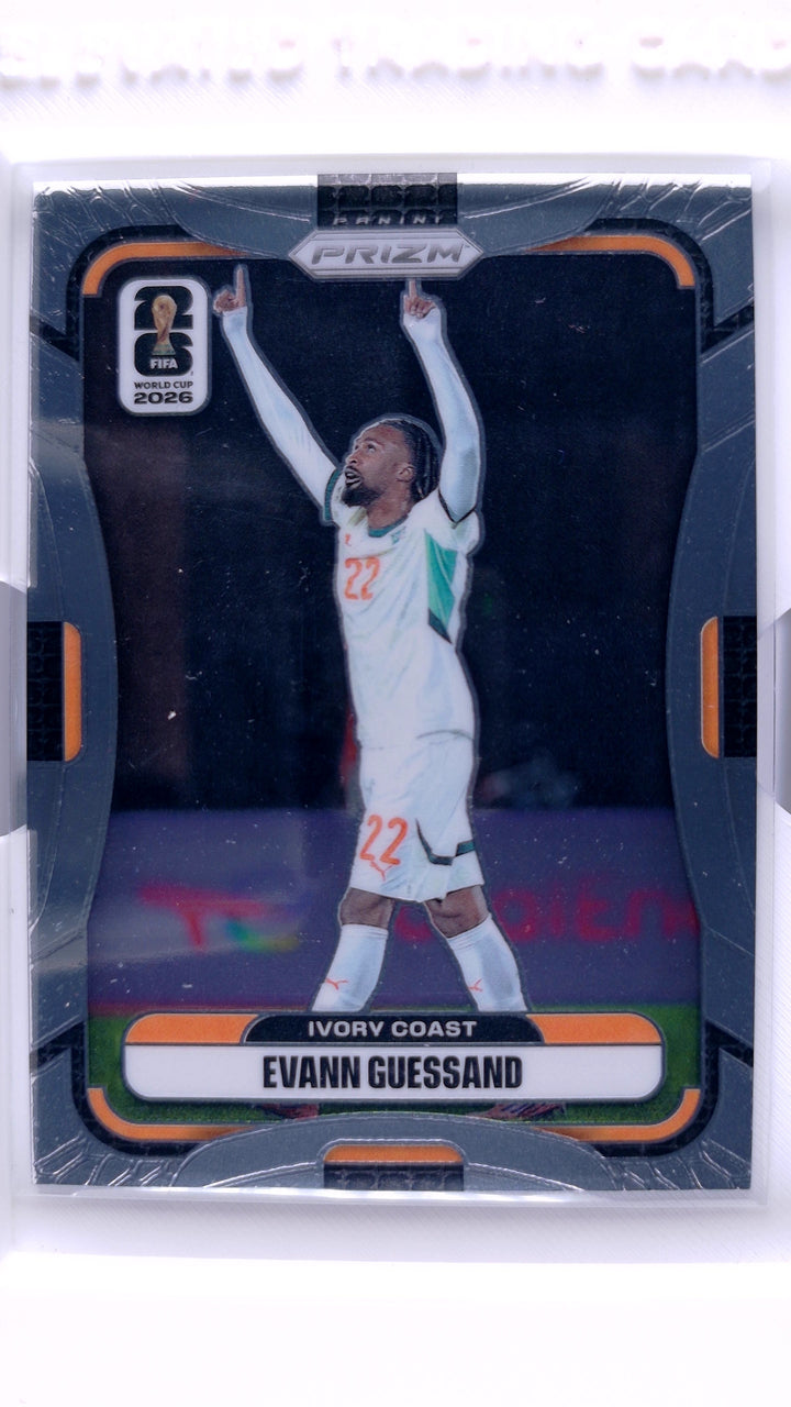 2026 Panini Prizm FIFA World Cup Soccer Evann Guessand #250 — Front