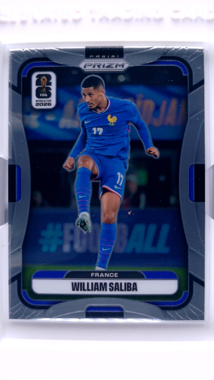 2026 Panini Prizm FIFA World Cup Soccer William Saliba #22 — Front