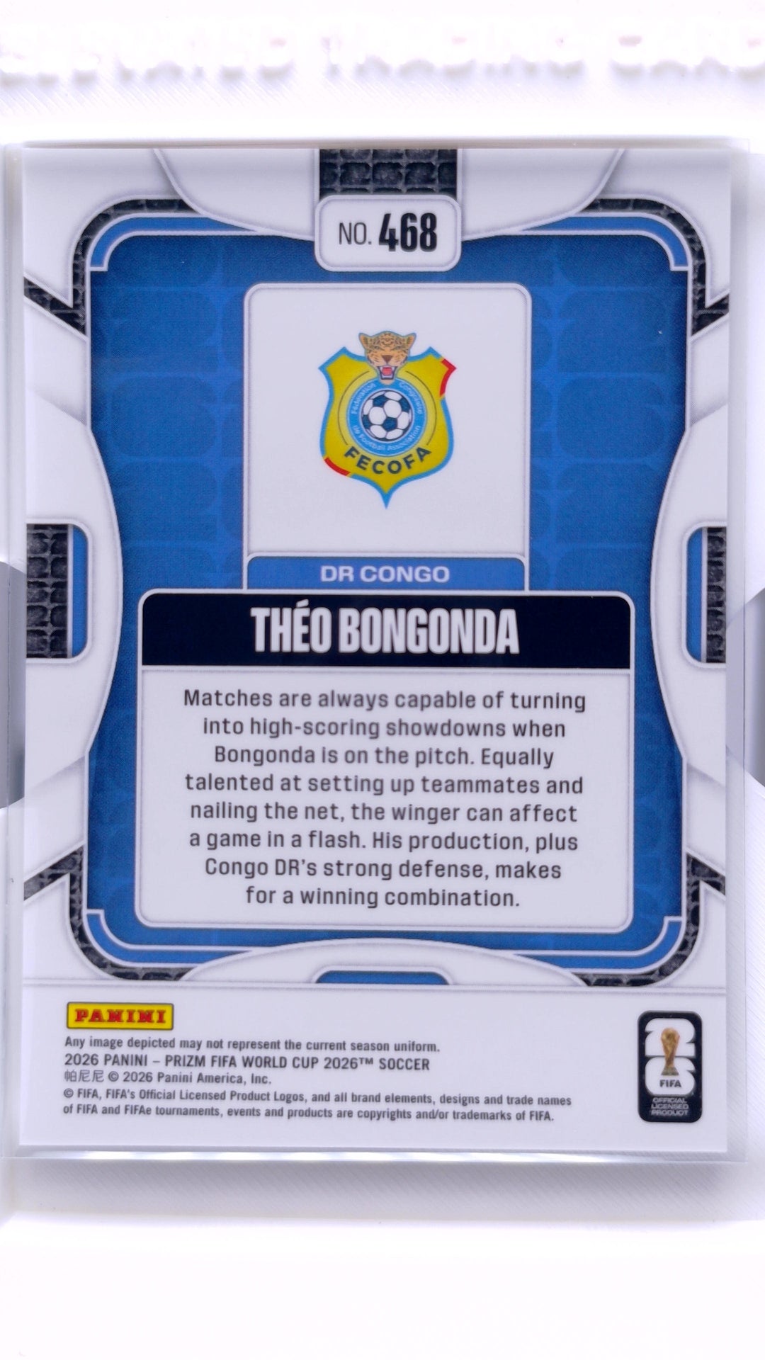 #468 Theo Bongonda - back