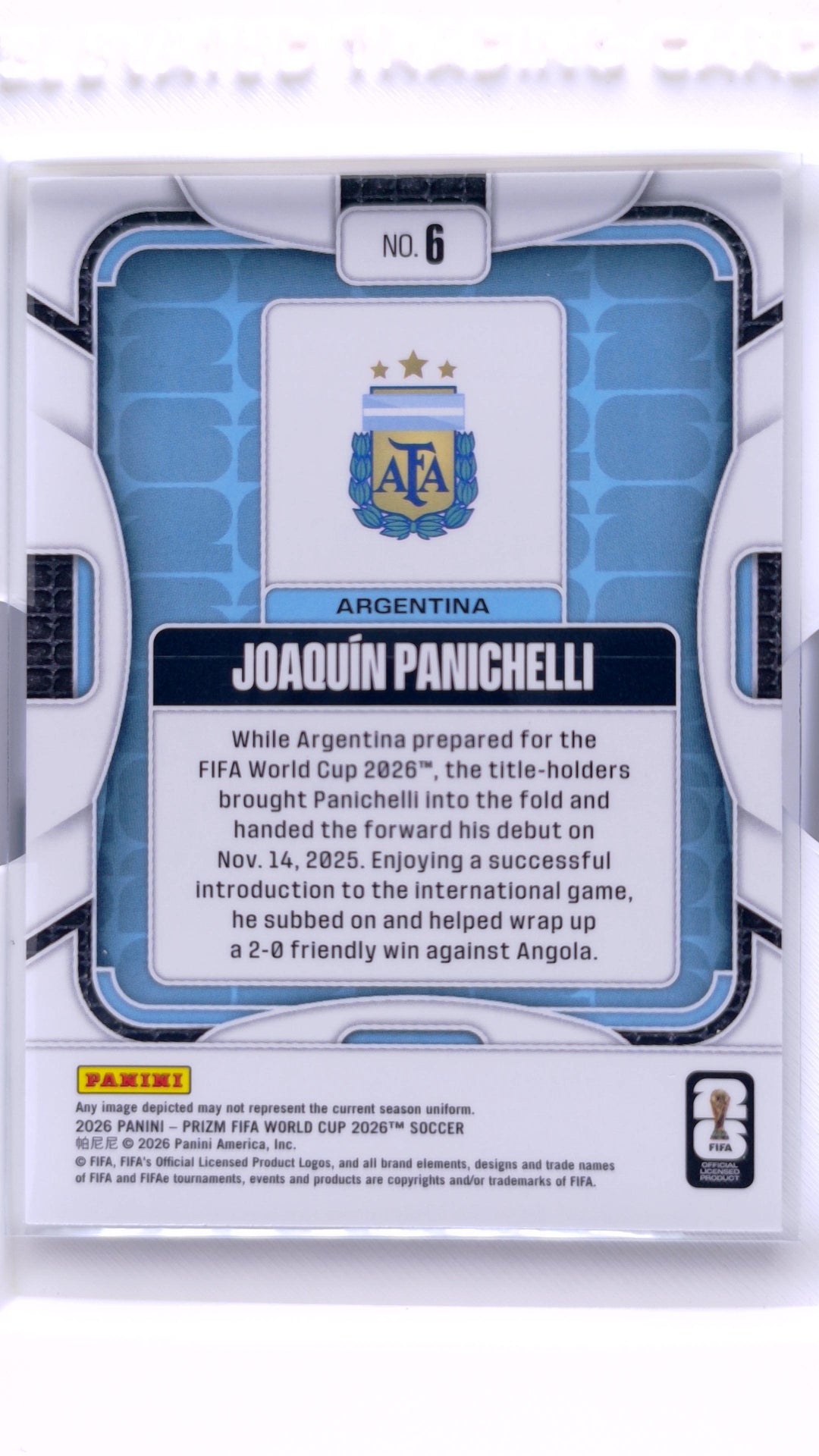 #6 Joaquin Panichelli - back