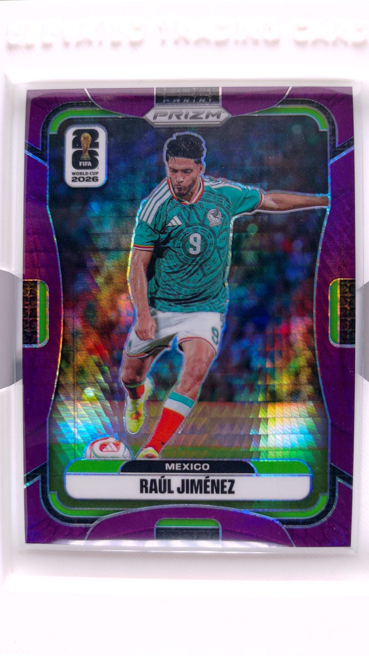 2026 Panini Prizm FIFA World Cup Soccer Raul Jimenez #284 Purple Hyper #150/299 — Front