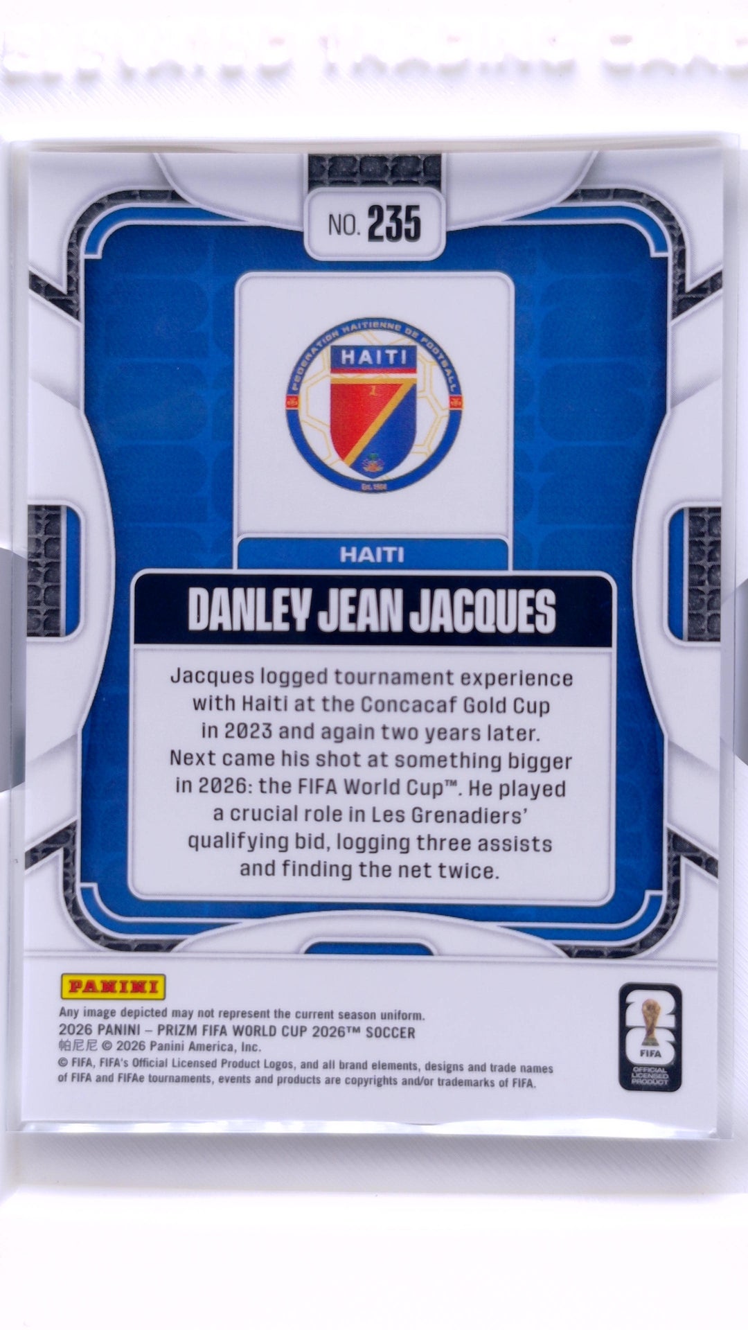 #235 Danley Jean Jacques - back