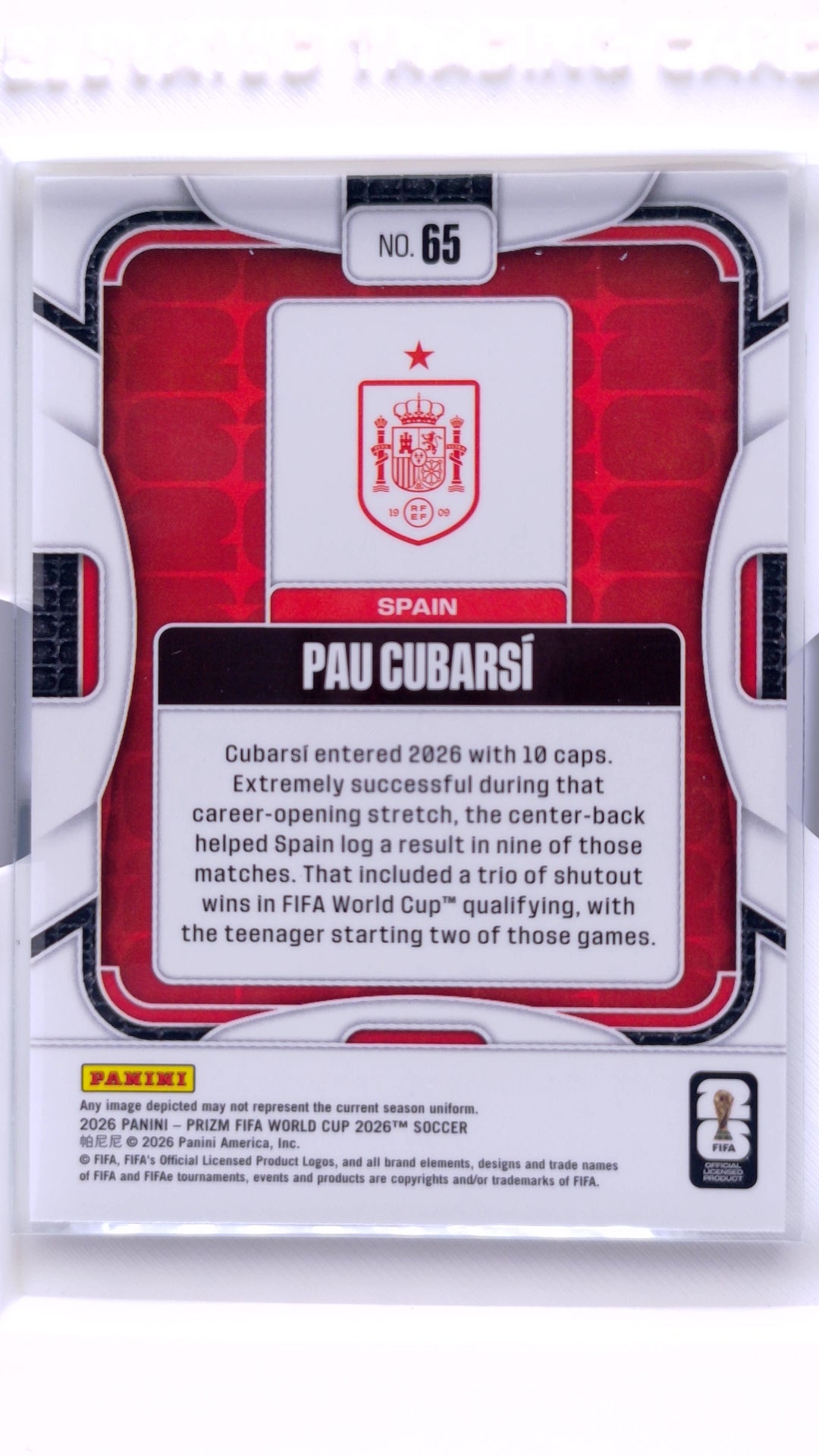 #65 Pau Cubarsi - back