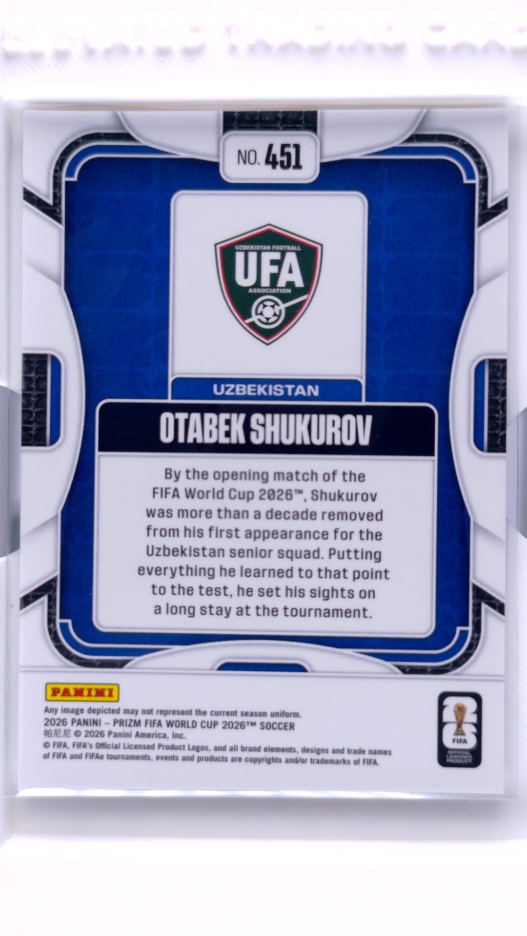 #451 Otabek Shukurov - back