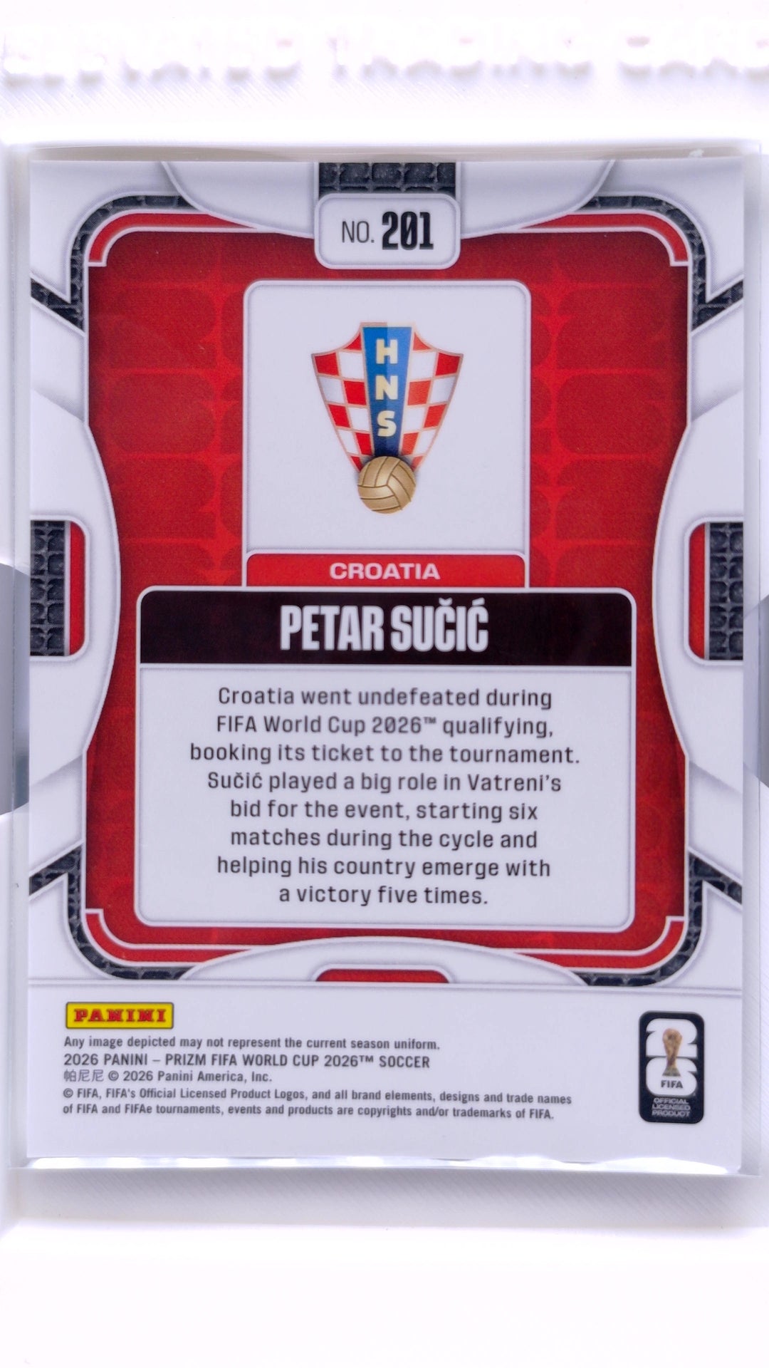 #201 Petar Sucic - back