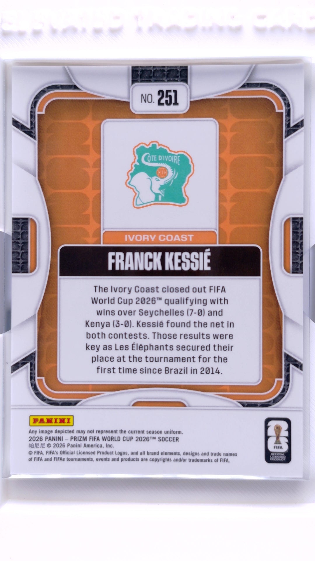 #251 Franck Kessie - back