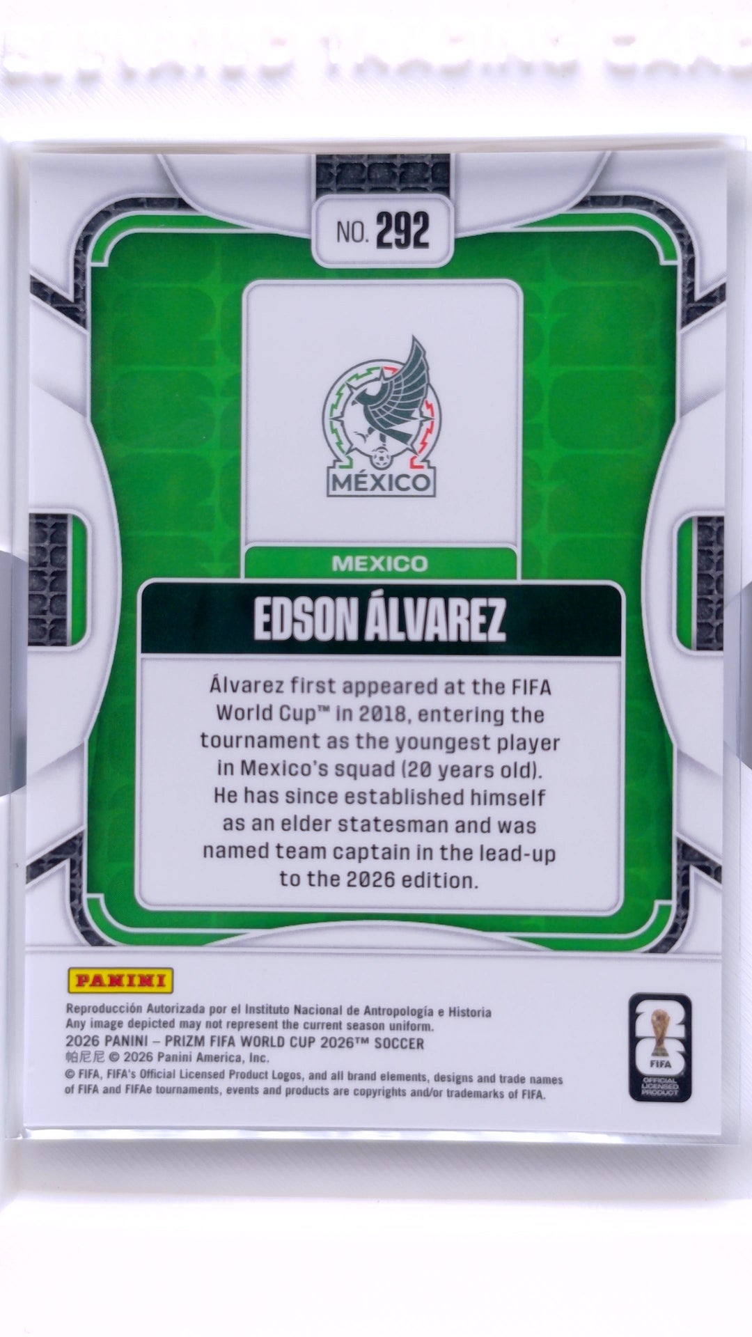 #292 Edson Alvarez - back