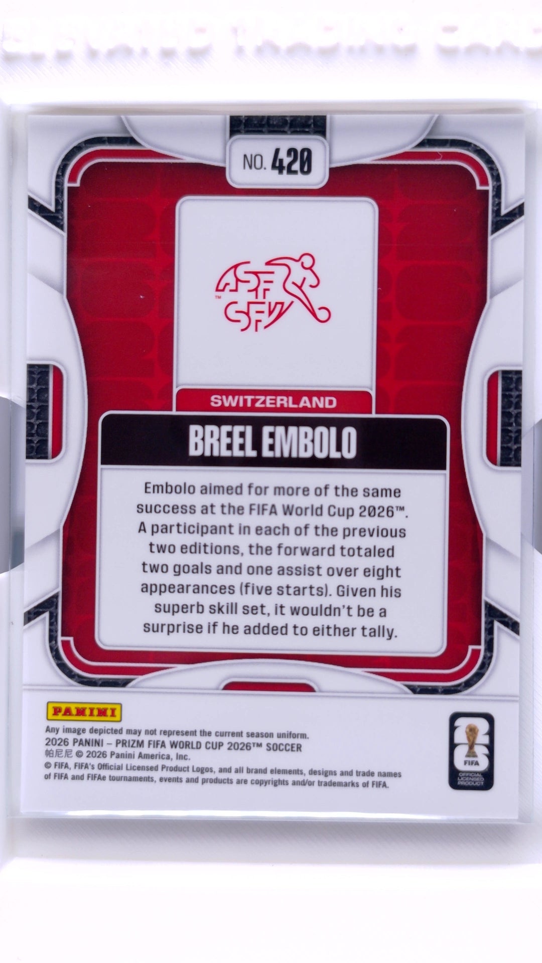 #420 Breel Embolo - back