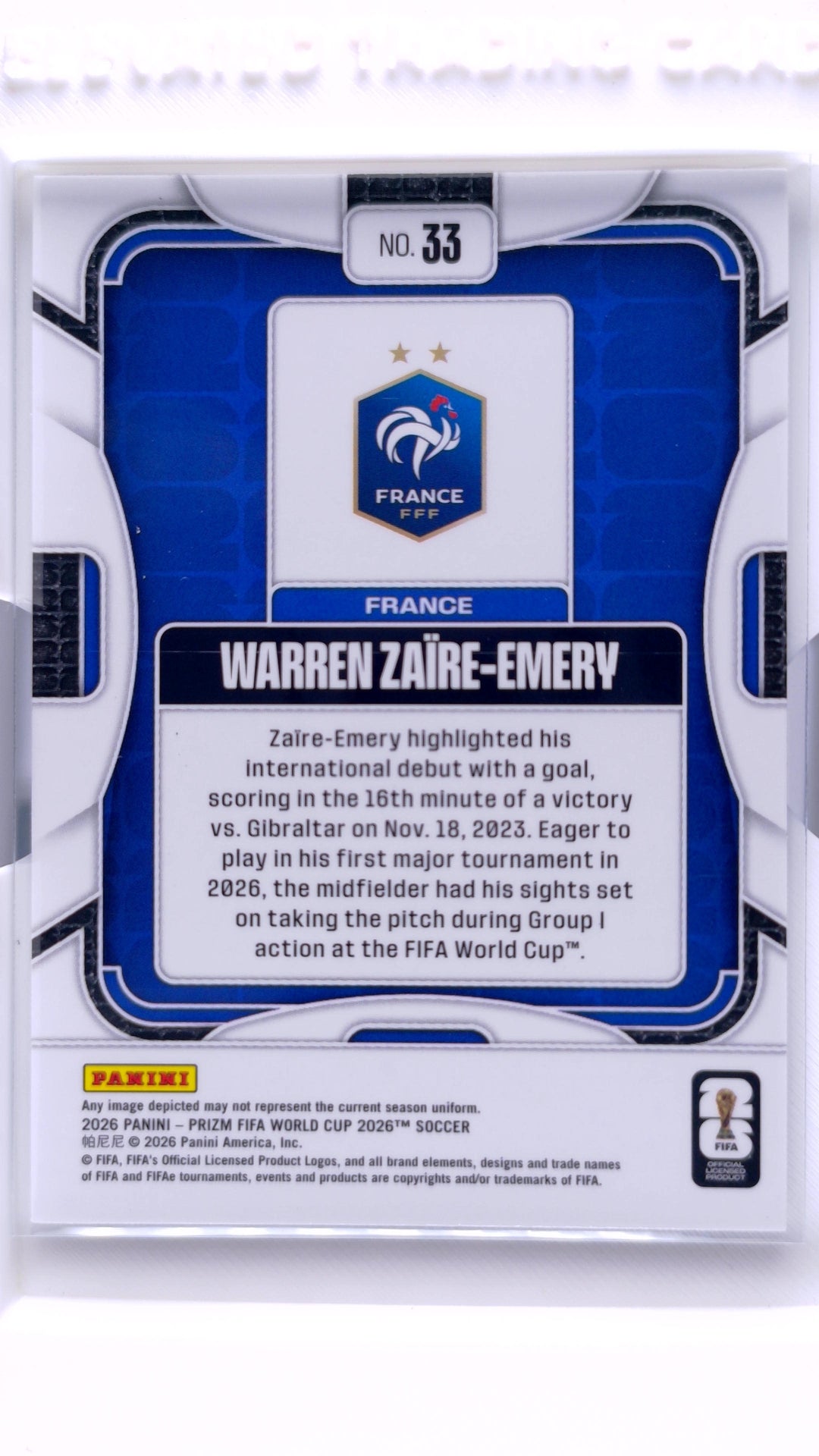 #33 Warren Zaire-Emery - back