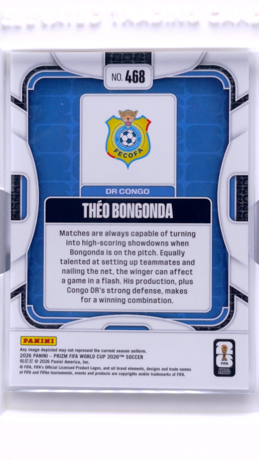 #468 Theo Bongonda - back