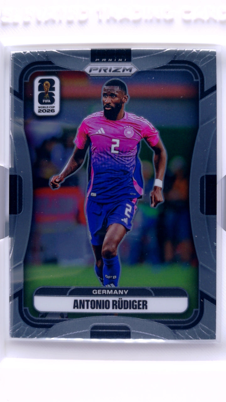 2026 Panini Prizm FIFA World Cup Soccer Antonio Rudiger #61 — Front