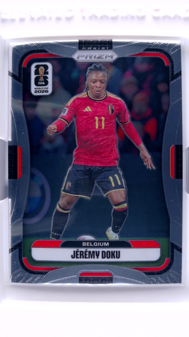 2026 Panini Prizm FIFA World Cup Soccer Jeremy Doku #152 — Front