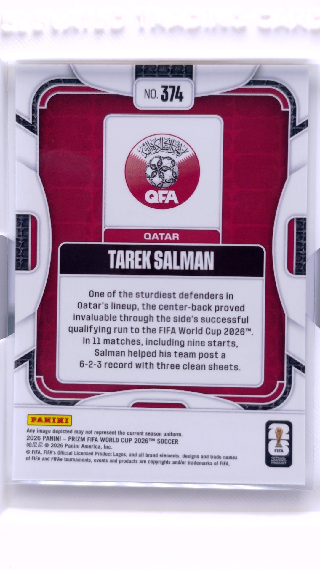 #374 Tarek Salman - back