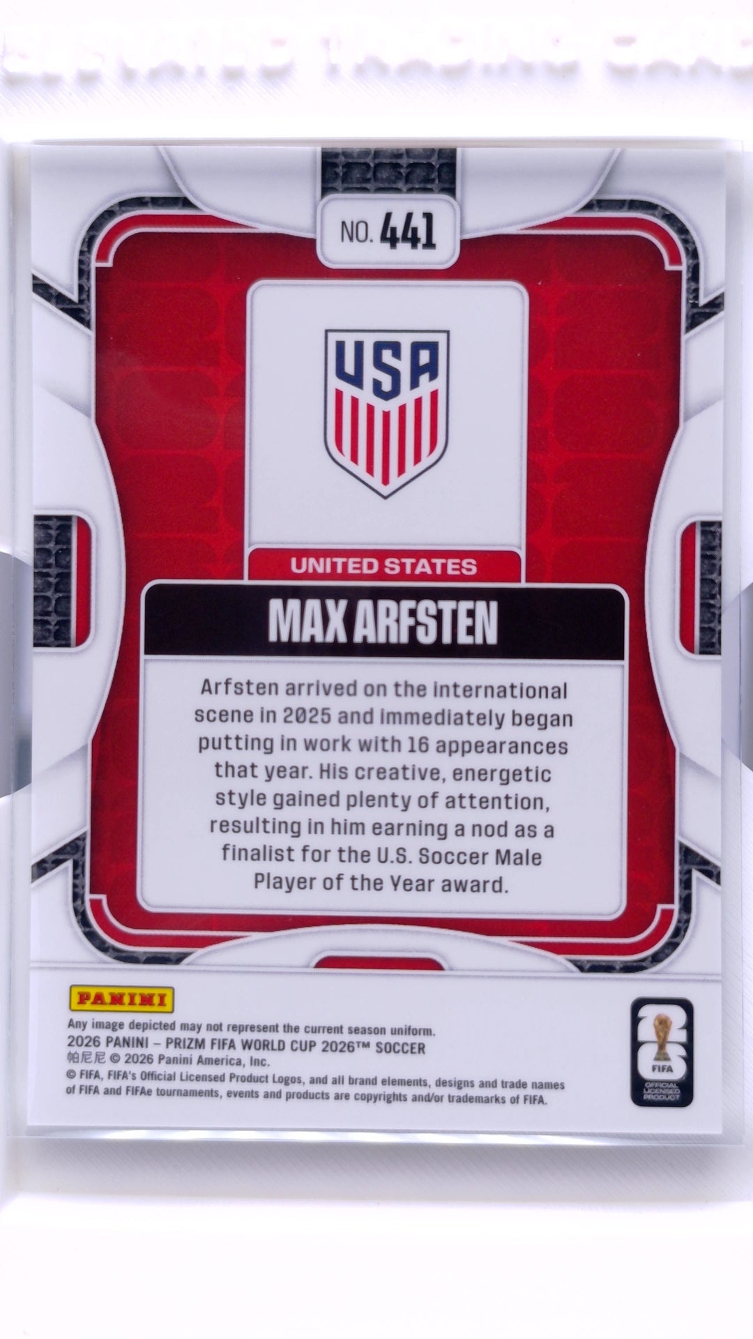 #441 Max Arfsten - back