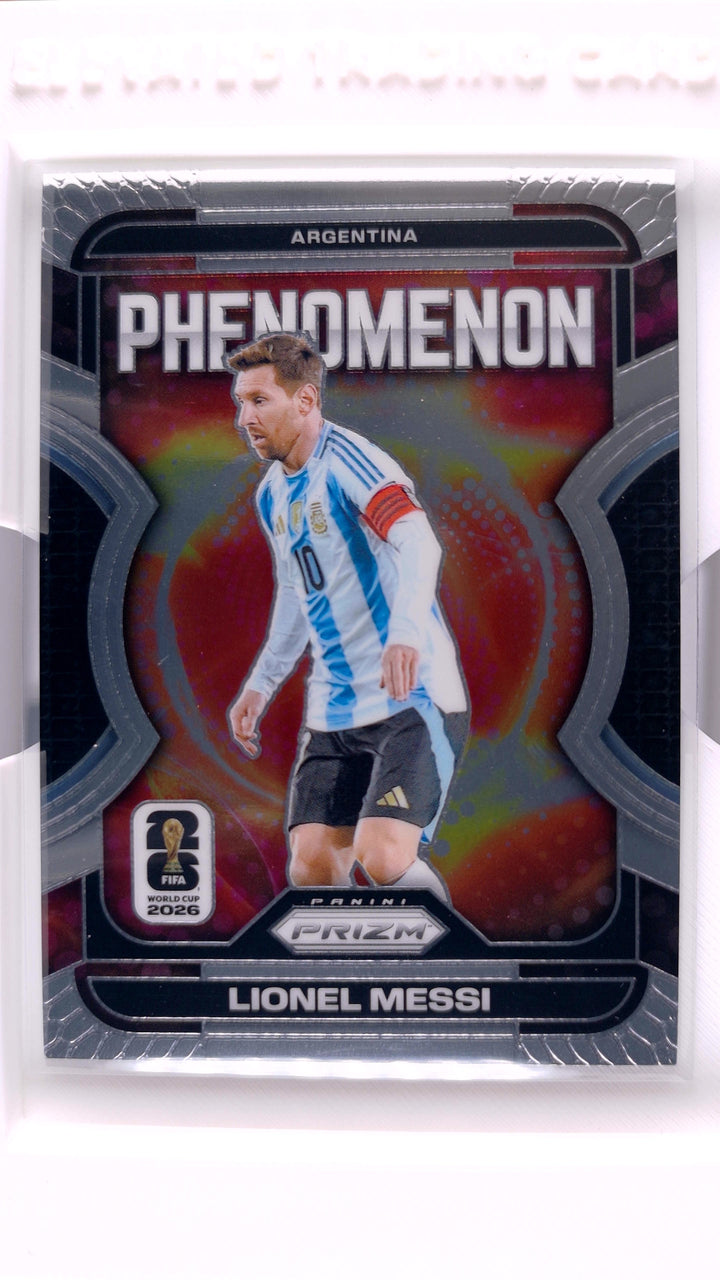 2026 Panini Prizm FIFA World Cup Soccer Lionel Messi #19 Phenomenon — Front