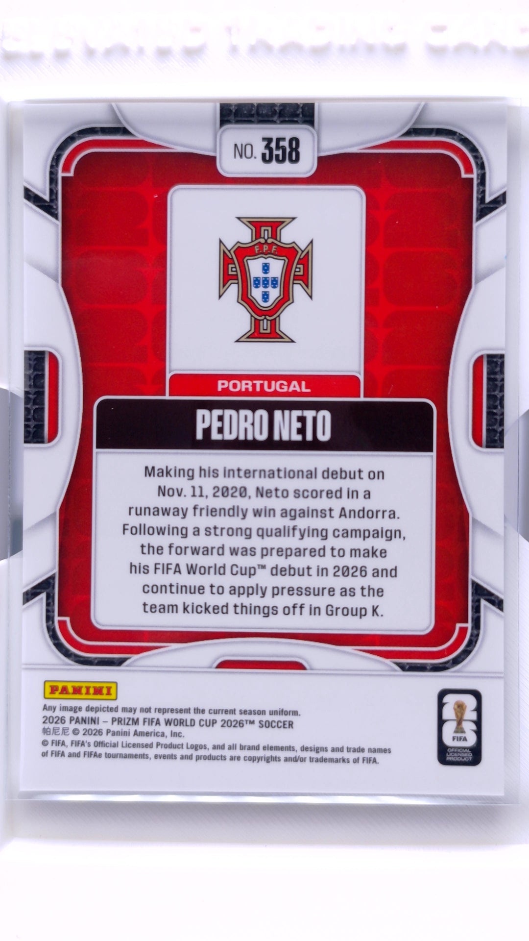 #358 Pedro Neto - back