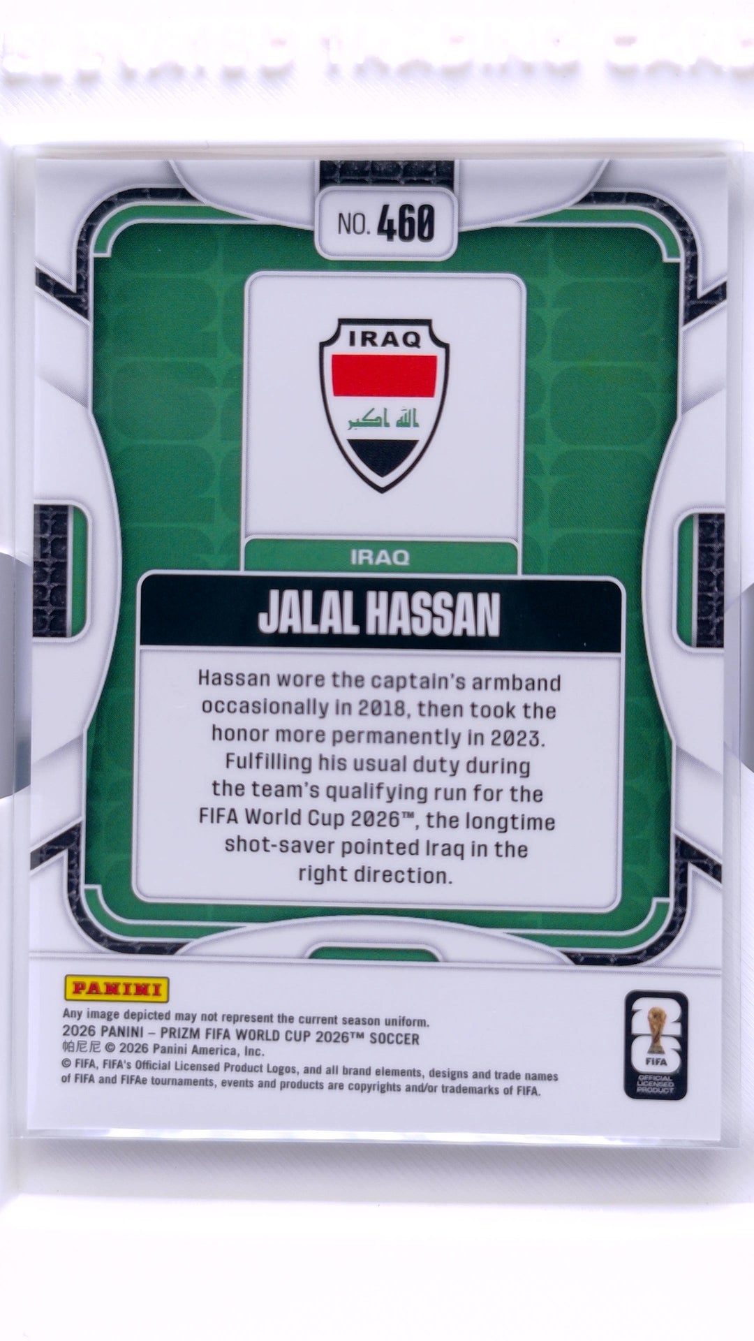 #460 Jalal Hassan - back