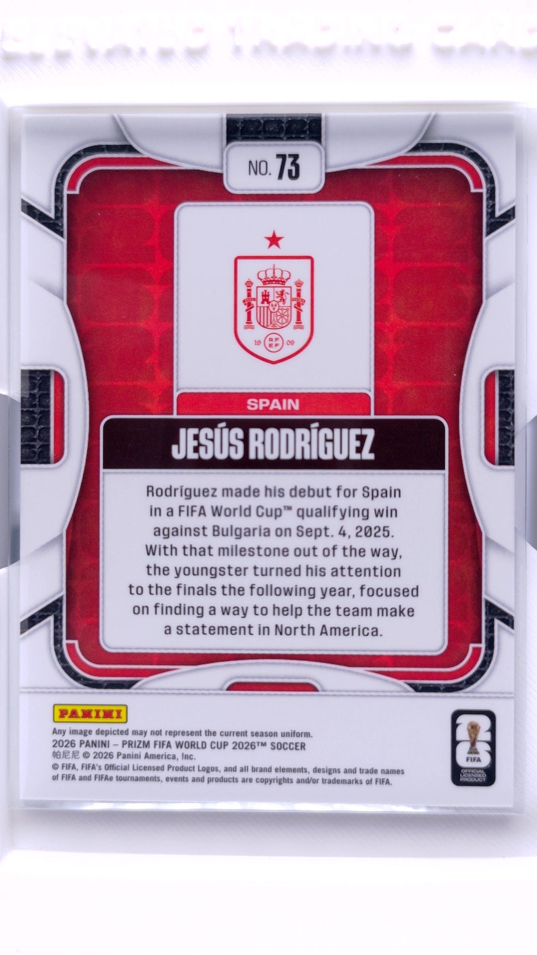 #73 Jesus Rodriguez - back