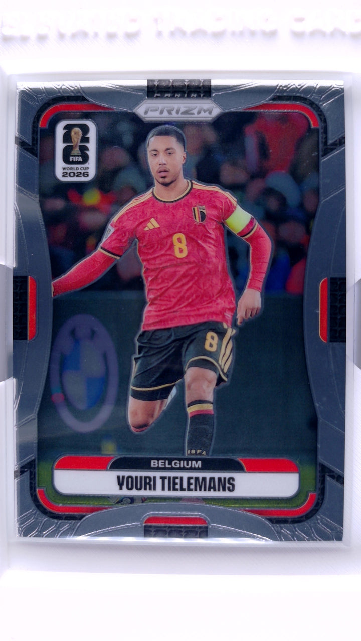2026 Panini Prizm FIFA World Cup Soccer Youri Tielemans #162 — Front