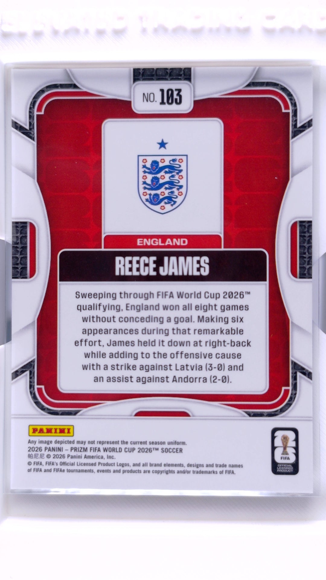 #103 Reece James - back