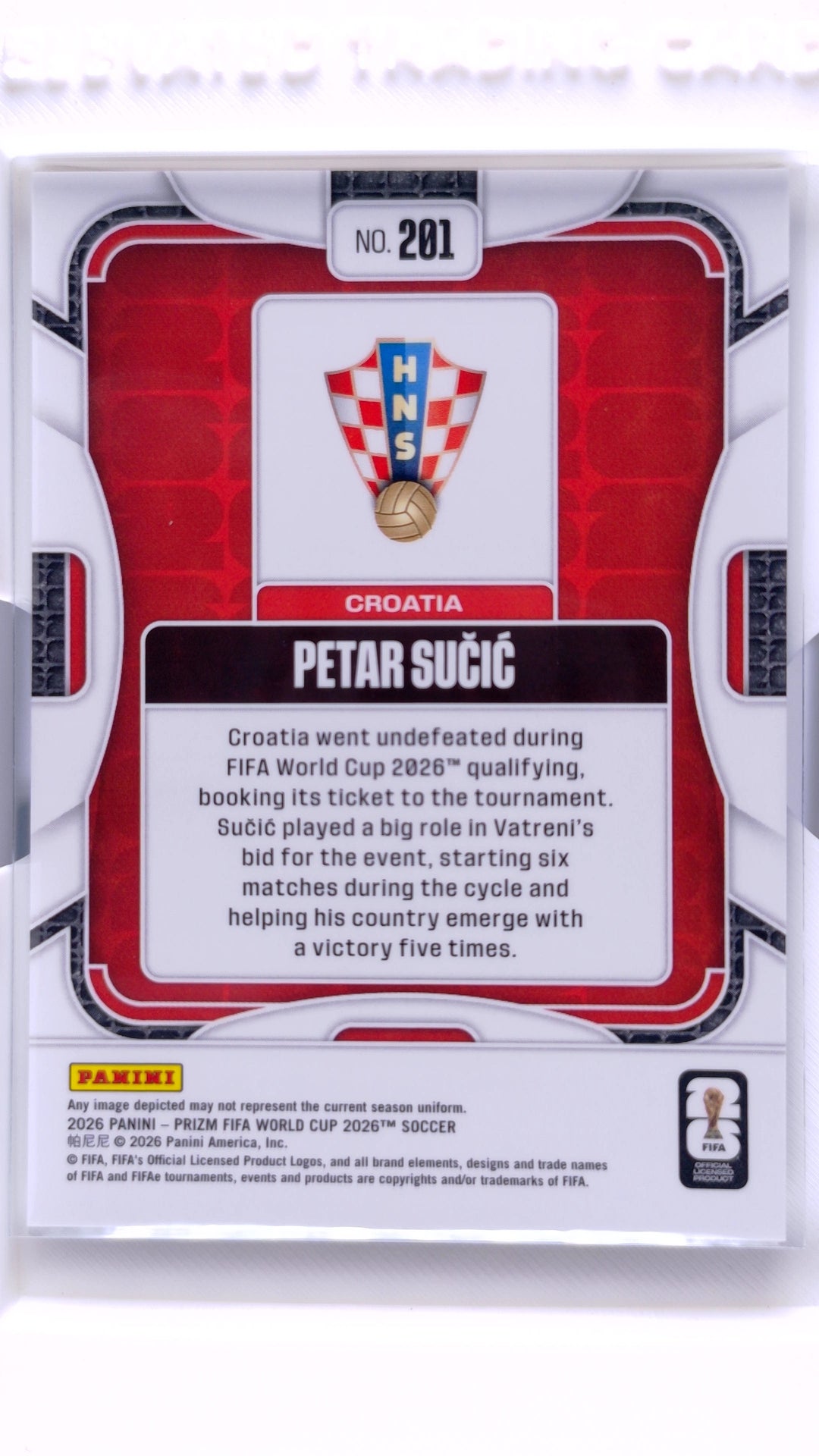 #201 Petar Sucic - back