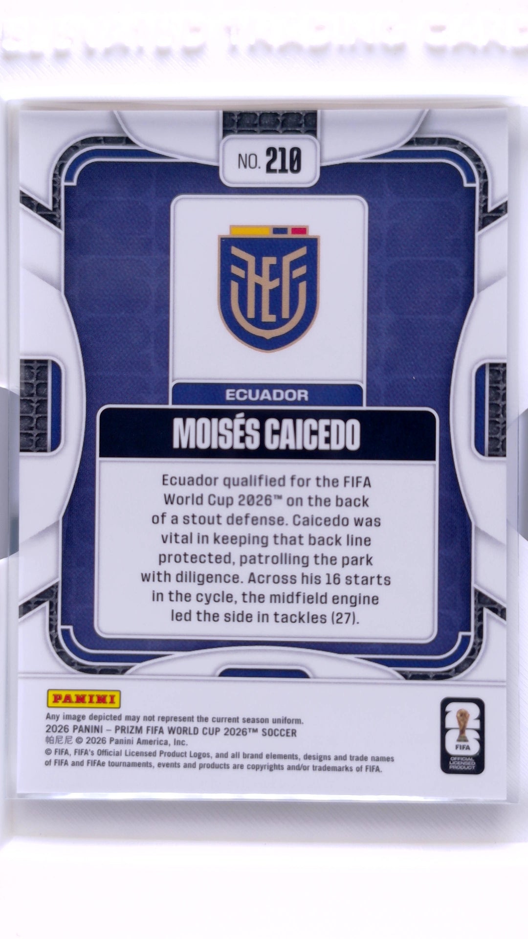 #210 Moises Caicedo - back