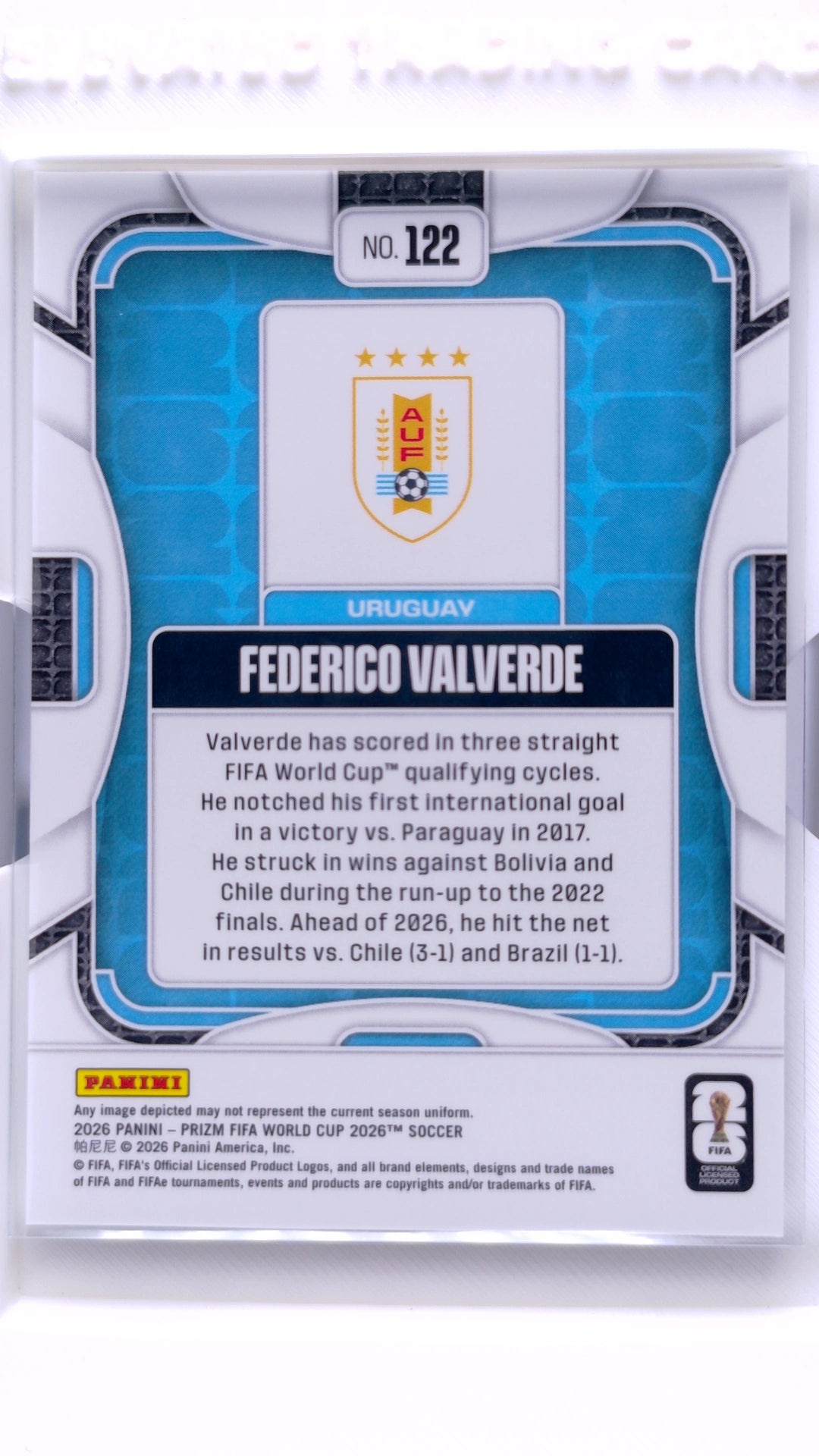 #122 Federico Valverde - back