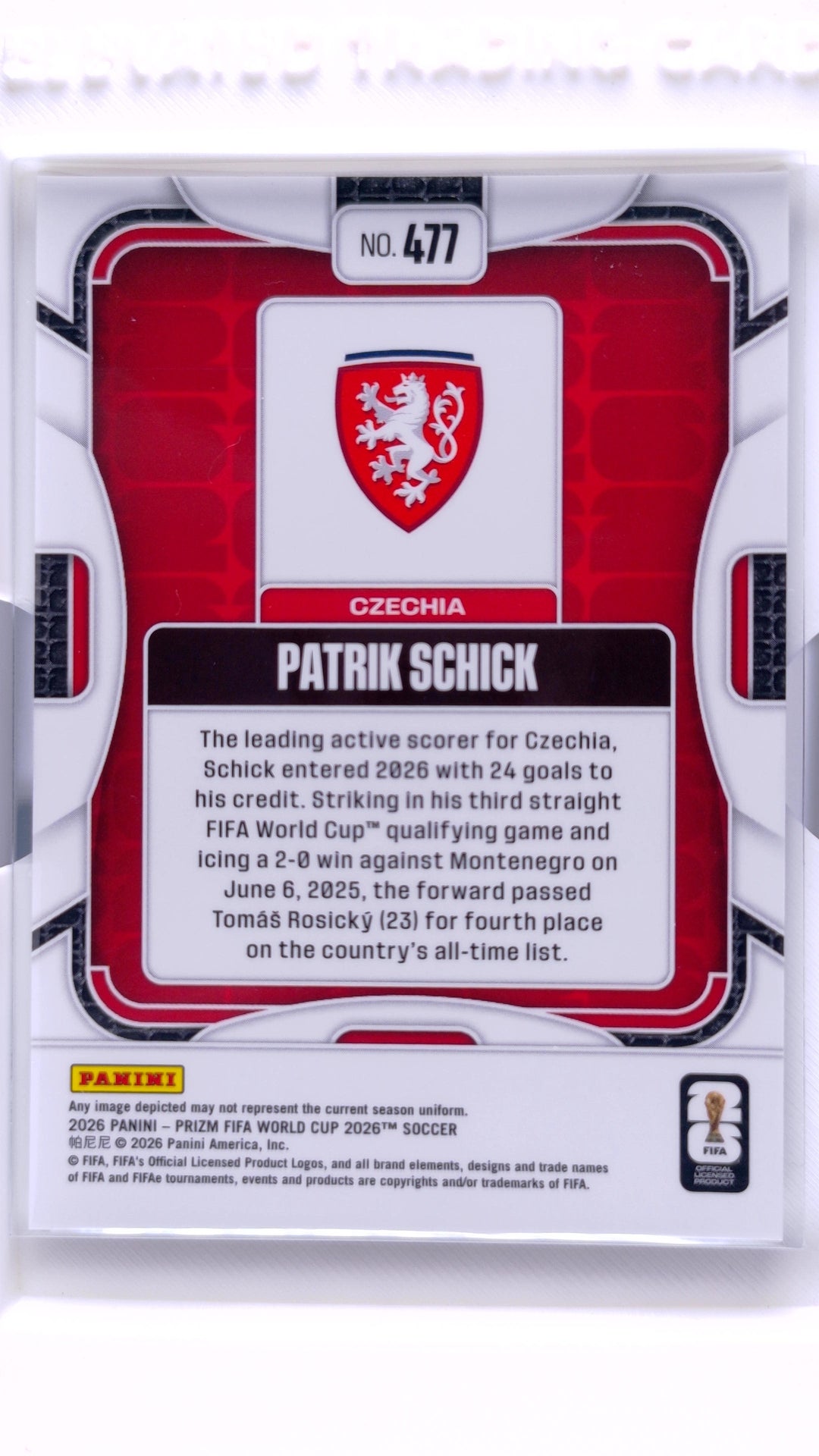 #477 Patrik Schick - back