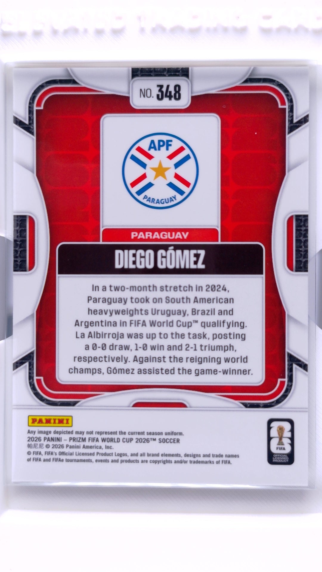 #348 Diego Gomez - back