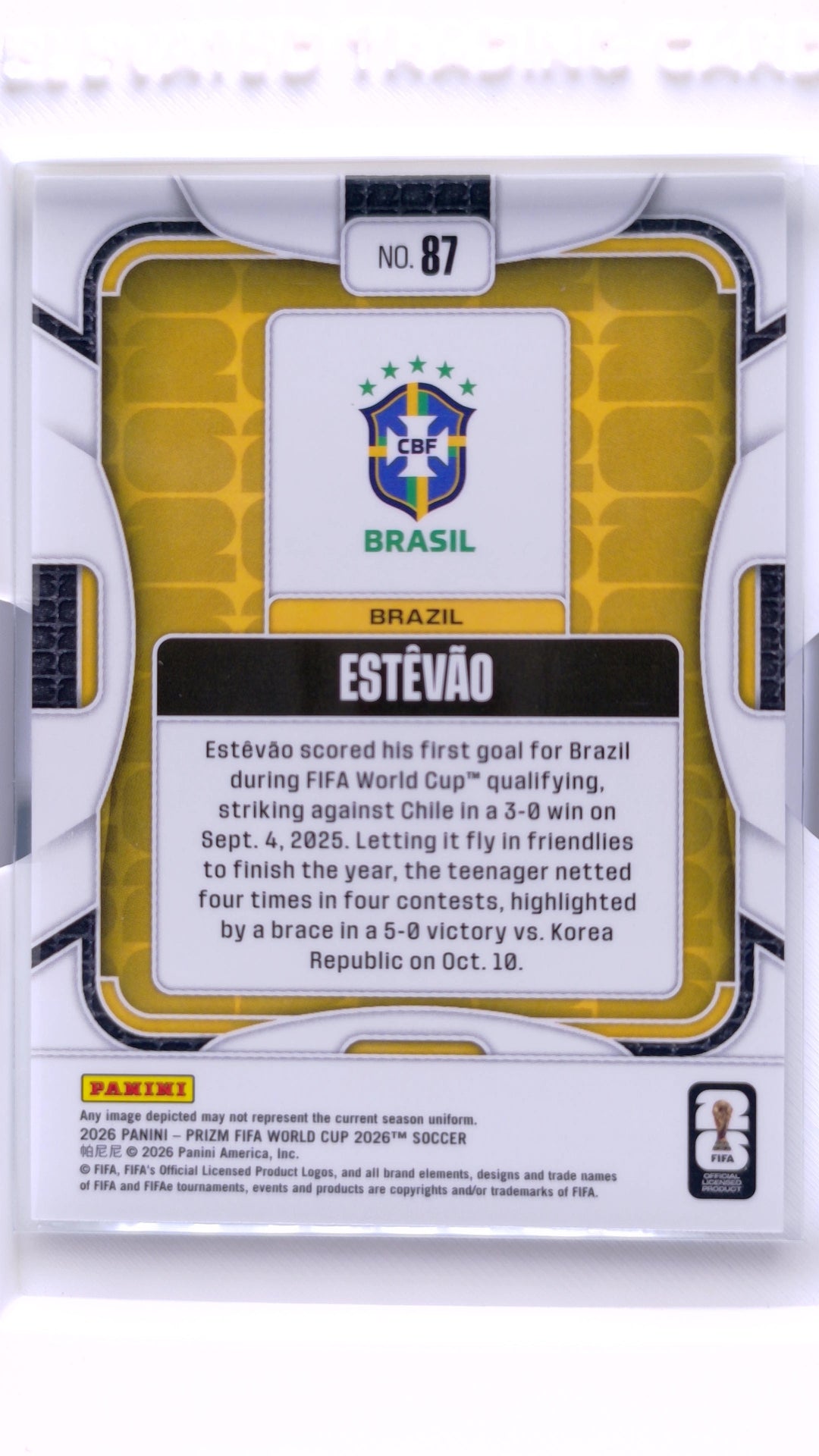 #87 Estevao - back