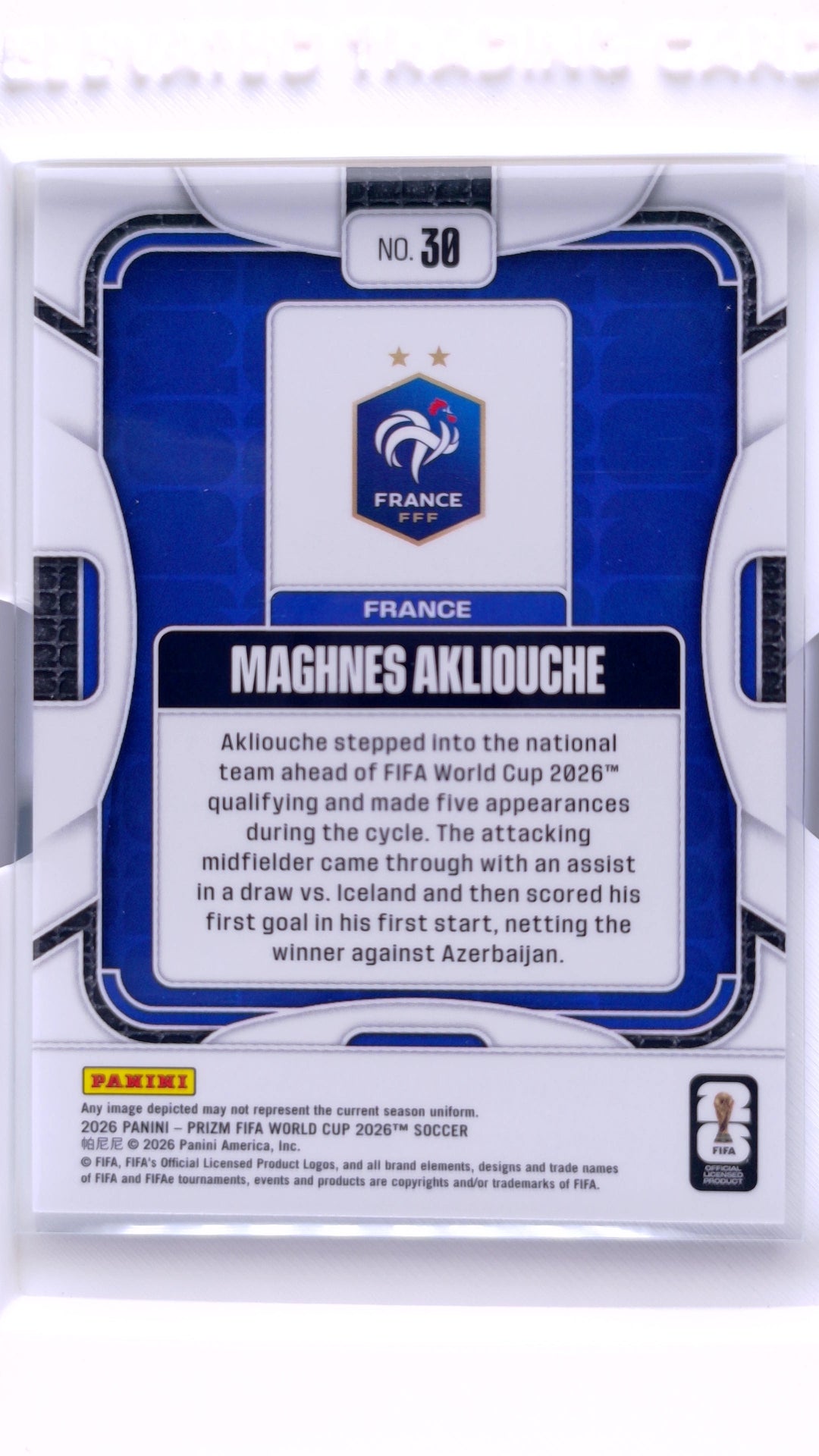 #30 Maghnes Akliouche - back
