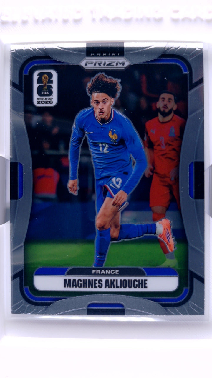 2026 Panini Prizm FIFA World Cup Soccer Maghnes Akliouche #30 — Front