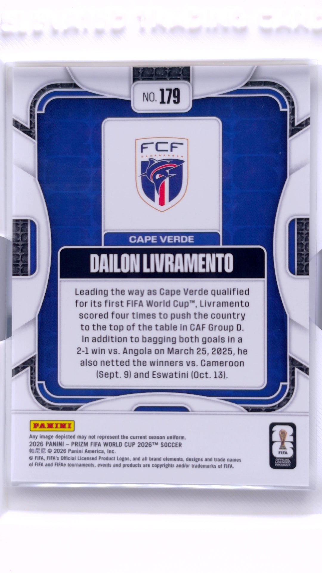 #179 Dailon Livramento - back